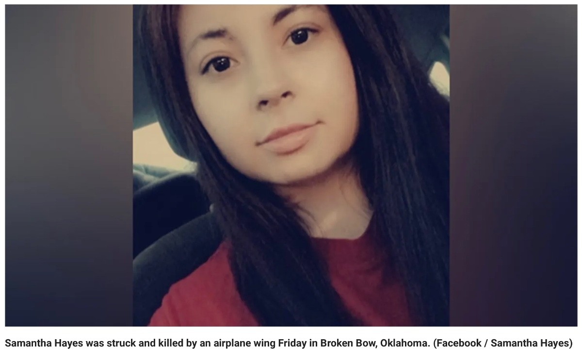 Oklahoma woman on riding lawn mower struck, killed by wing of sm