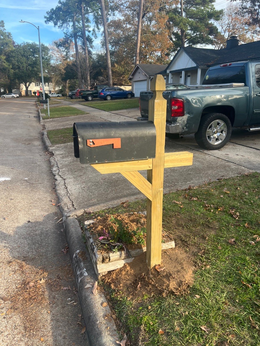 New brick mailbox. Just had this beauty built. The contractor di