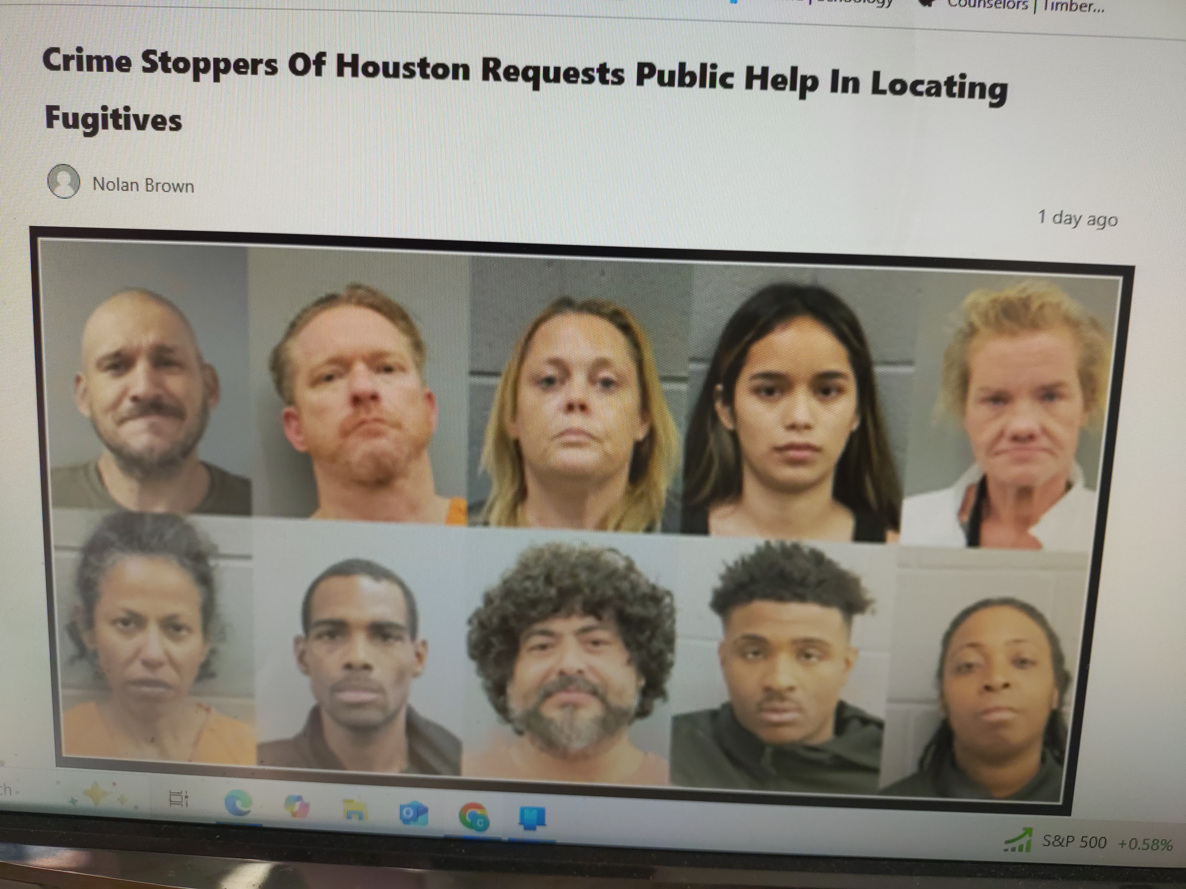 Crime Stoppers Of Houston Requests Public Help In Locating Fugit