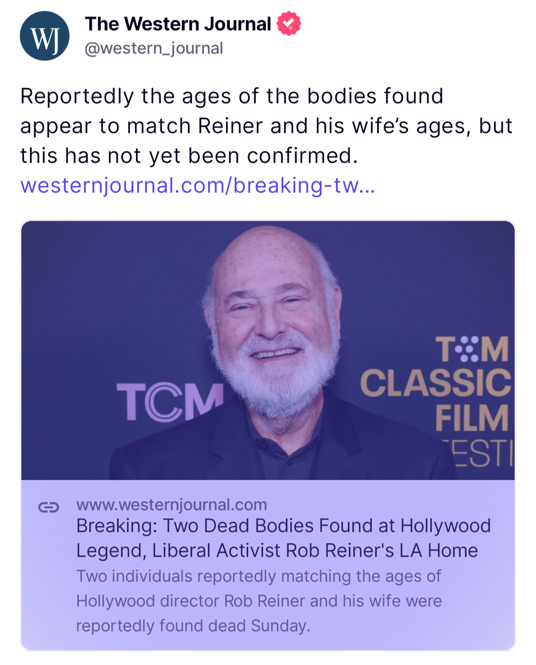 2 found dead at Rob Reiner's home