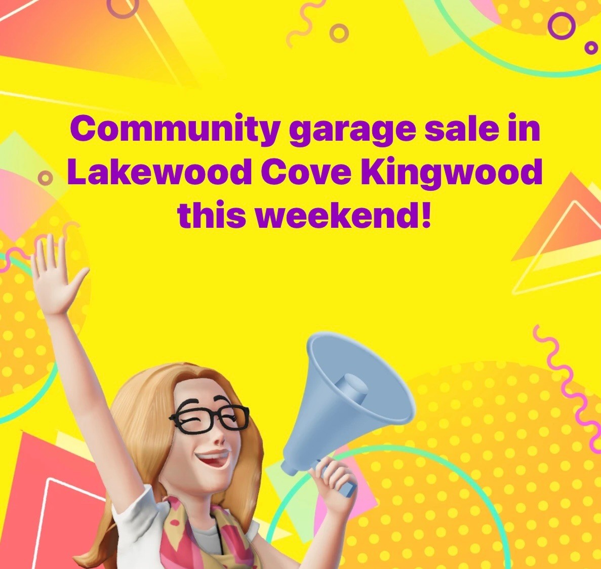 Correction on that Oakhurst community garage sale