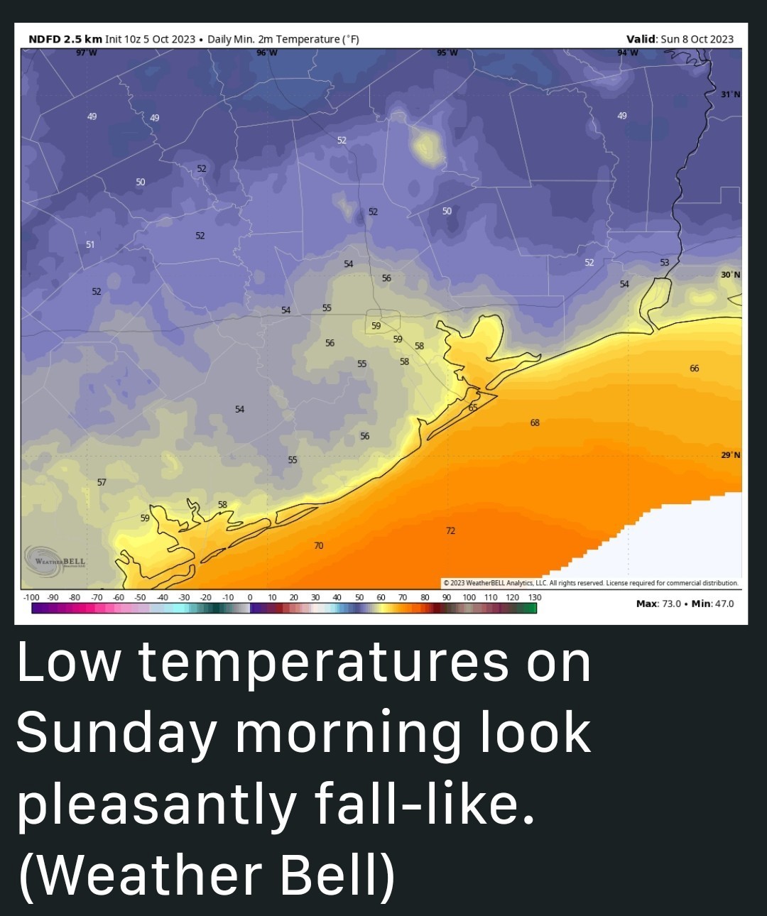 Weekend forecast is fantastic!