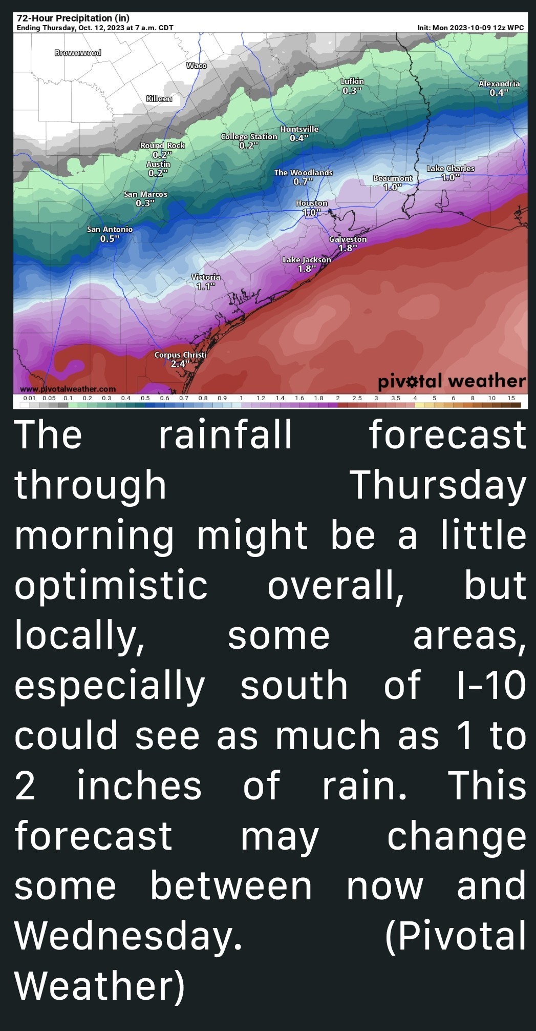 This week's forecast