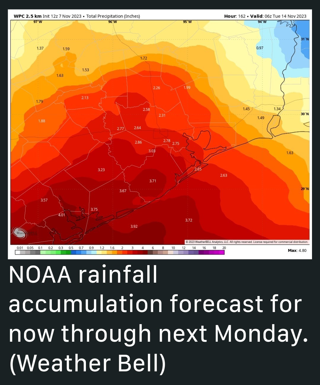 Cold, wet weather on the way