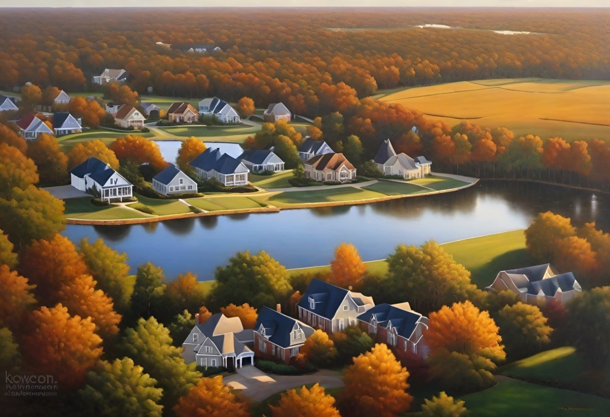 Kingwood, Texas reimagined from my favorite AI App Wonder from a