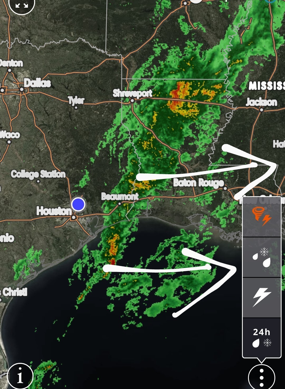 The rain has ended
