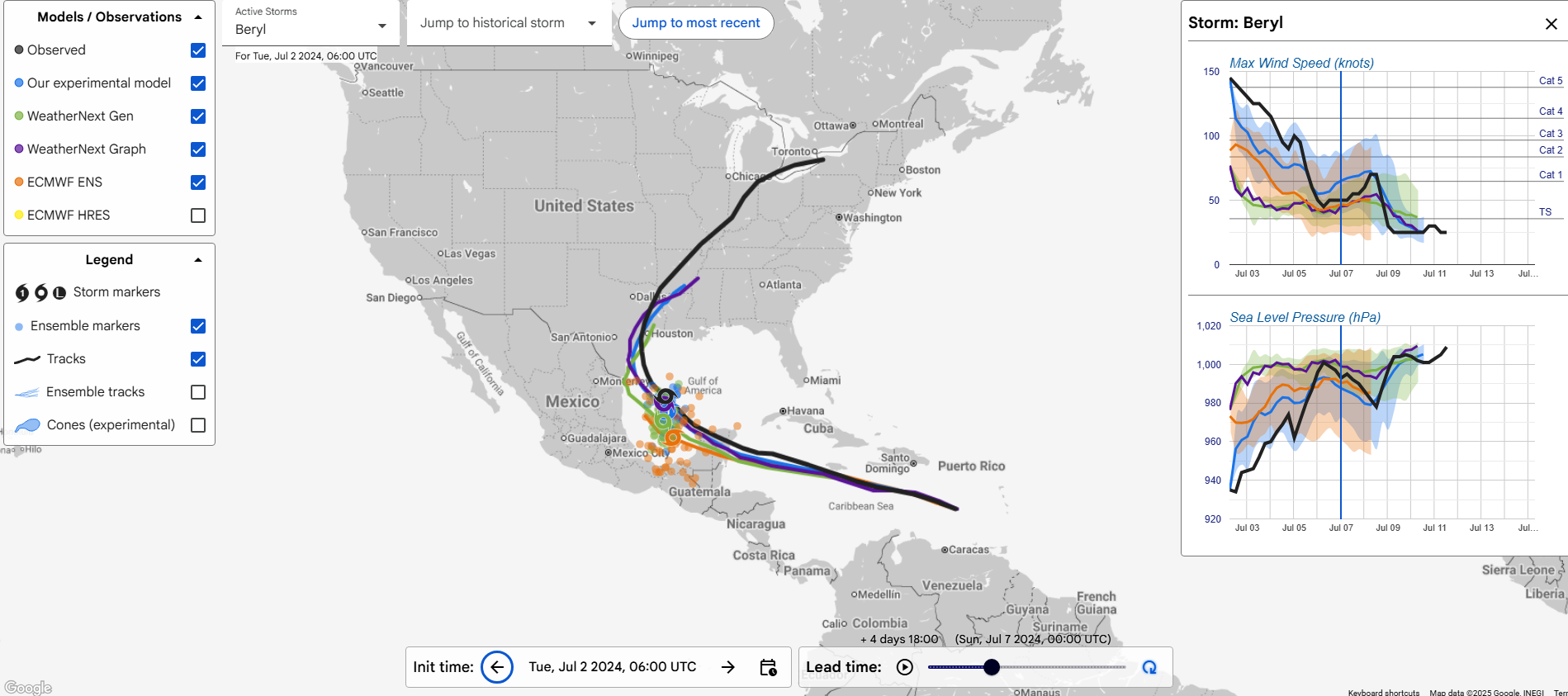 AI hurricane prediction