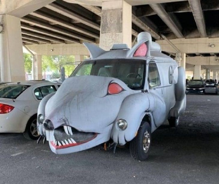 Angry-looking cars