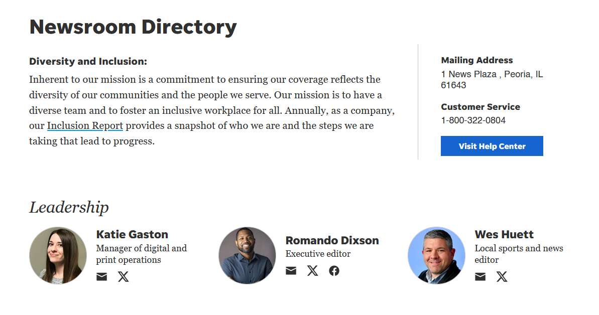 The Peoria Journal Star: Who We Are